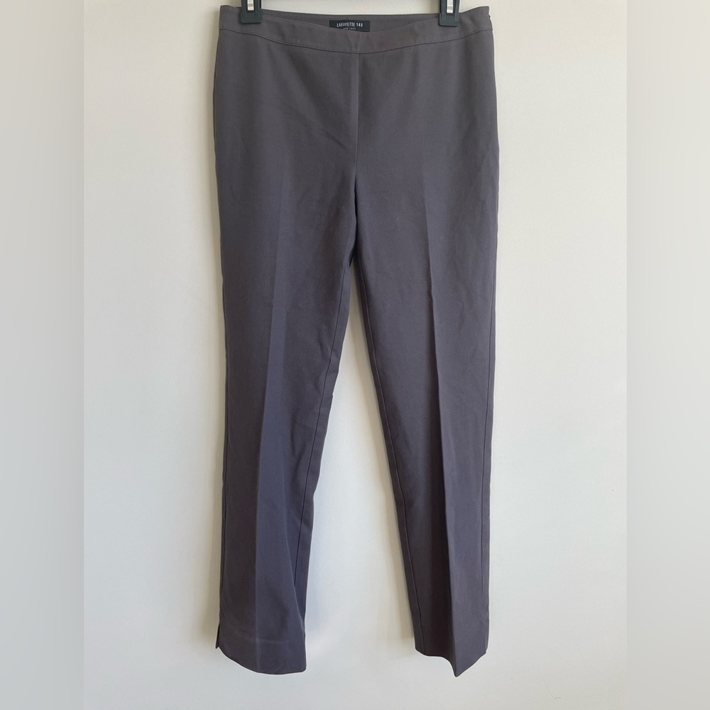 Lafayette 148 New York Gray Bleecker Wool Mohair Dress Pants Women’s Sz 2